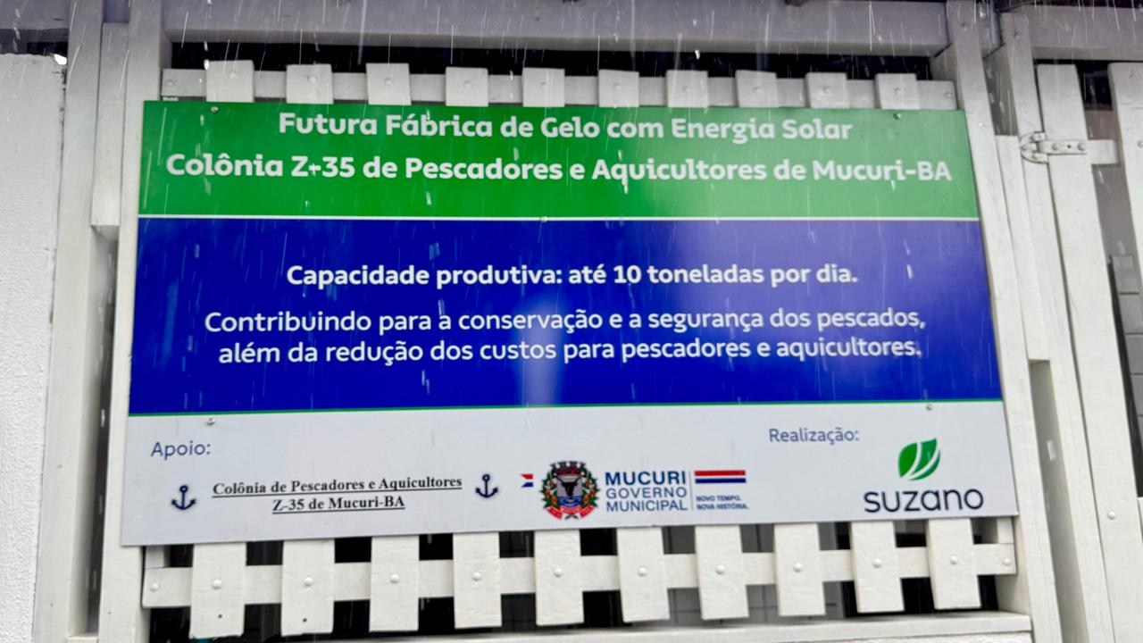 Marco inicial para obras da Fábrica de Gelo de Mucuri aconteceu nesta terça-feira
