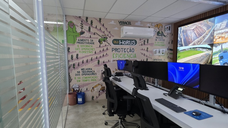 Veracel Celulose inaugura sala de controle com foco nas operações florestais