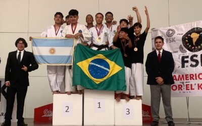 Karatecas apoiados pela Bracell na Bahia conquistam medalhas em torneio no Chile